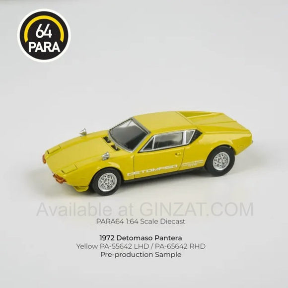 1972 DeTomaso Pantera Yellow (RHD), PARA64 diecast model car