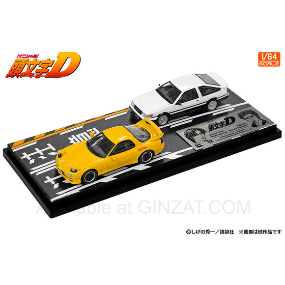 Initial D Car Set Vol.16  Toyota AE86 & RX-7 (FD3S) Modeler’s diecast model car