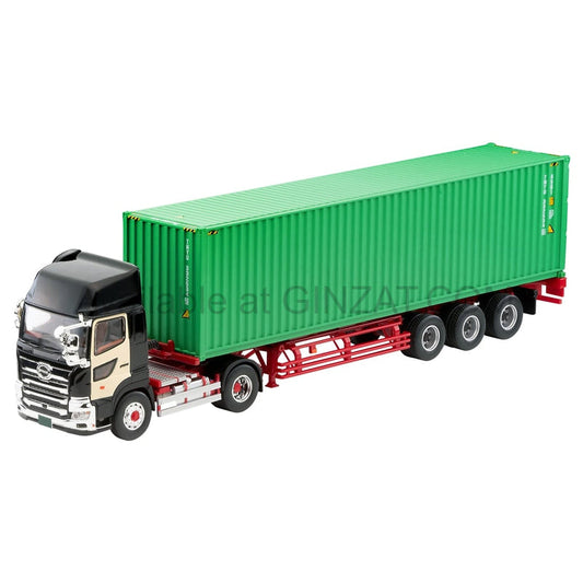 Hino Profia 40ft Intermodal Container Trailer (Toho Car Corporation TC36H1C34) (Black), Tomica Limited Vintage Neo diecast model car TLV-N292c