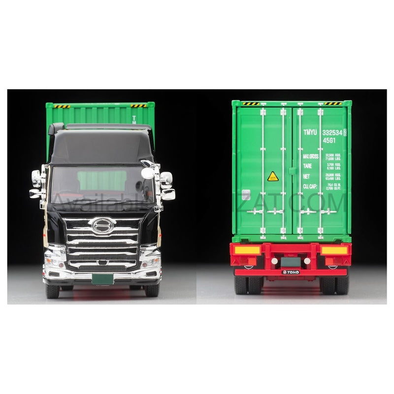 Hino Profia 40ft Intermodal Container Trailer (Toho Car Corporation TC36H1C34) (Black), Tomica Limited Vintage Neo diecast model car TLV-N292c