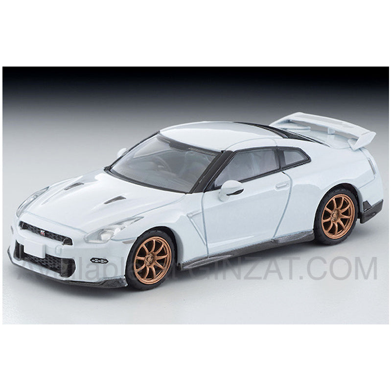 Nissan GT-R Premium Edition T-spec 2024 Model White, Tomytec Tomica Limited Vintage Neo LV-N316c diecast model car