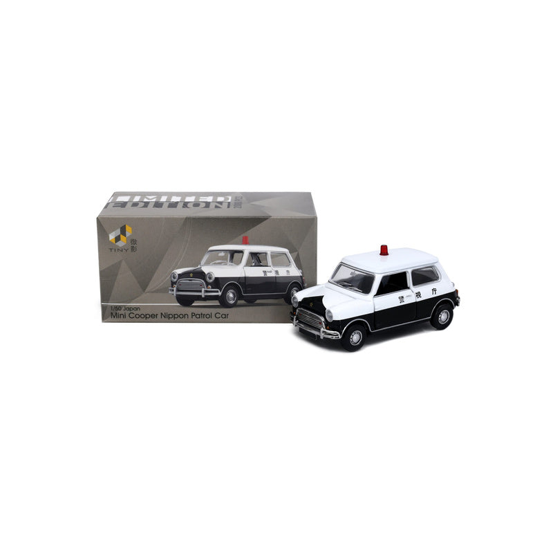 Mini Cooper Nippon Patrol Car (JP Limited Edition), TINY 1/50 diecast model car