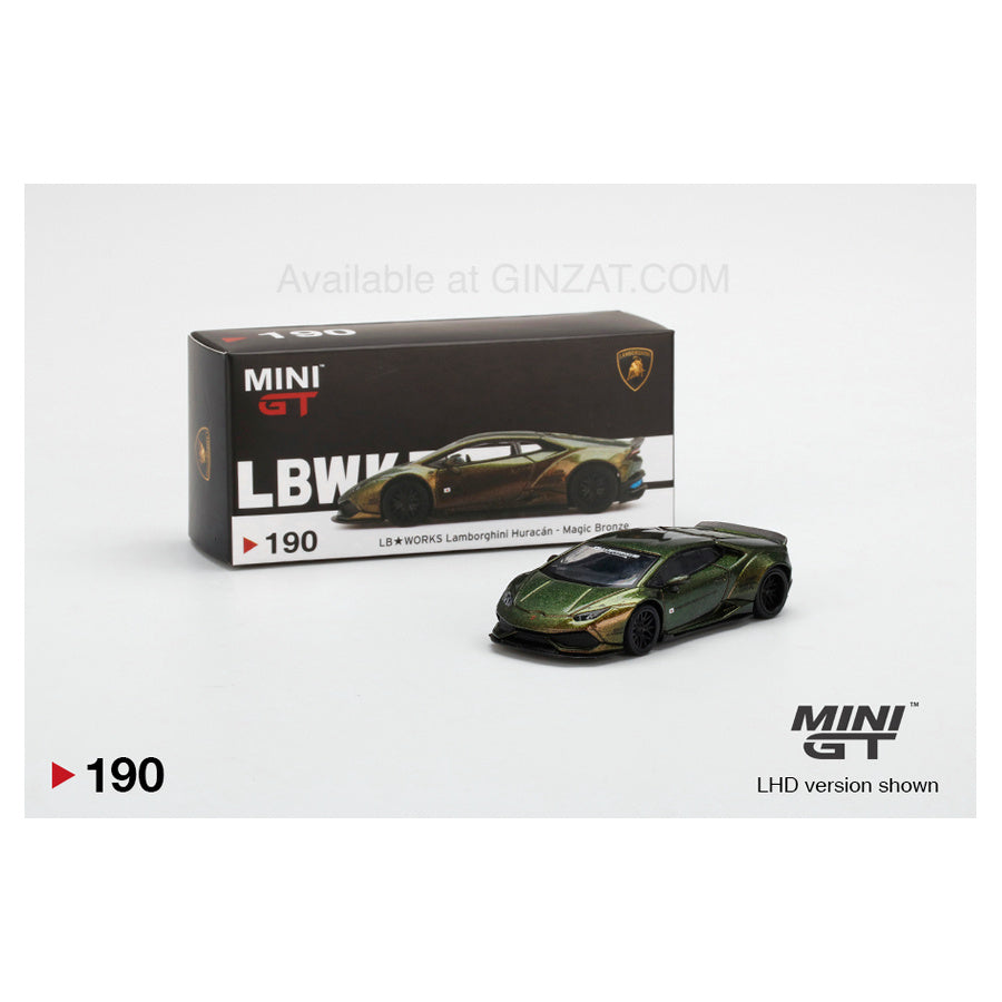 minigt lbwk Huracan マジックブロンズ LB Works Lamborghini Huracan Version 2 Magic Bronze, MINI GT No