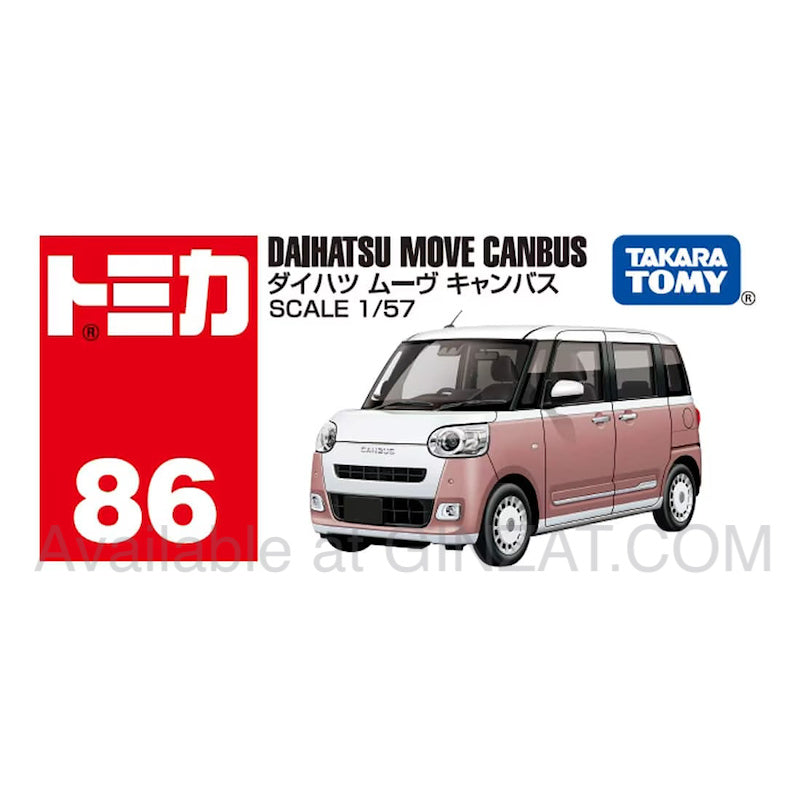 Daihatsu Move Canbus Box, Tomica No. 86 diecast model car
