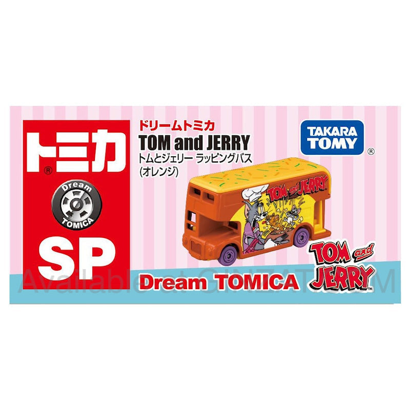Tom and Jerry Wrapping Bus (Orange), Dream Tomica SP diecast model car