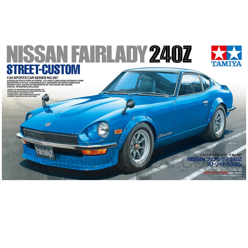 NISSAN FAIRLADY 240Z STREET-CUSTOM, Tamiya Plastic Model Kit (Scale 1/24)