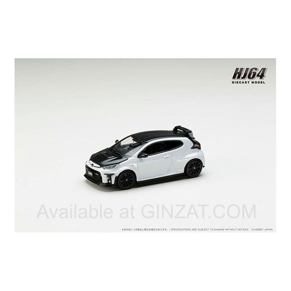 Toyota GRMN Yaris Circuit Package Platinum White Pearl Mica, Hobby Japan diecast model car