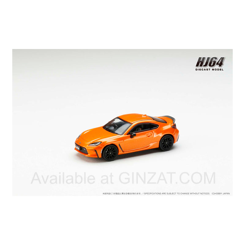 Toyota GR86 RZ 10th Anniversary Limited Flame Orange, Hobby Japan diecast model car