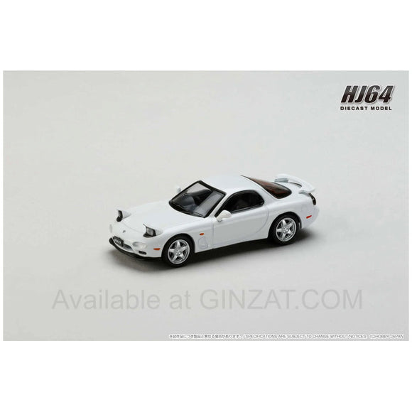 Efini RX-7 (FD3S) Type RS Customized Version Pure White, Hobby Japan diecast model car