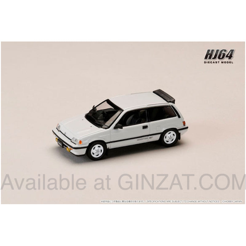 Honda Civic (AT) Late Ver. / Genuine Optional Parts White, Hobby Japan diecast model car
