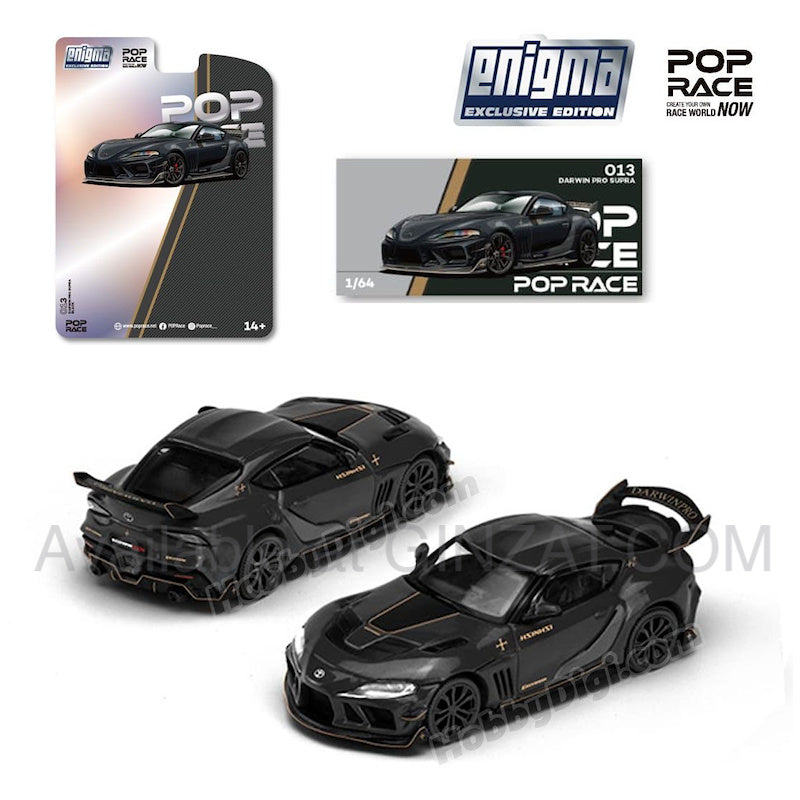 DARWIN PRO Supra (Black), POP Race x Enigma diecast model car
