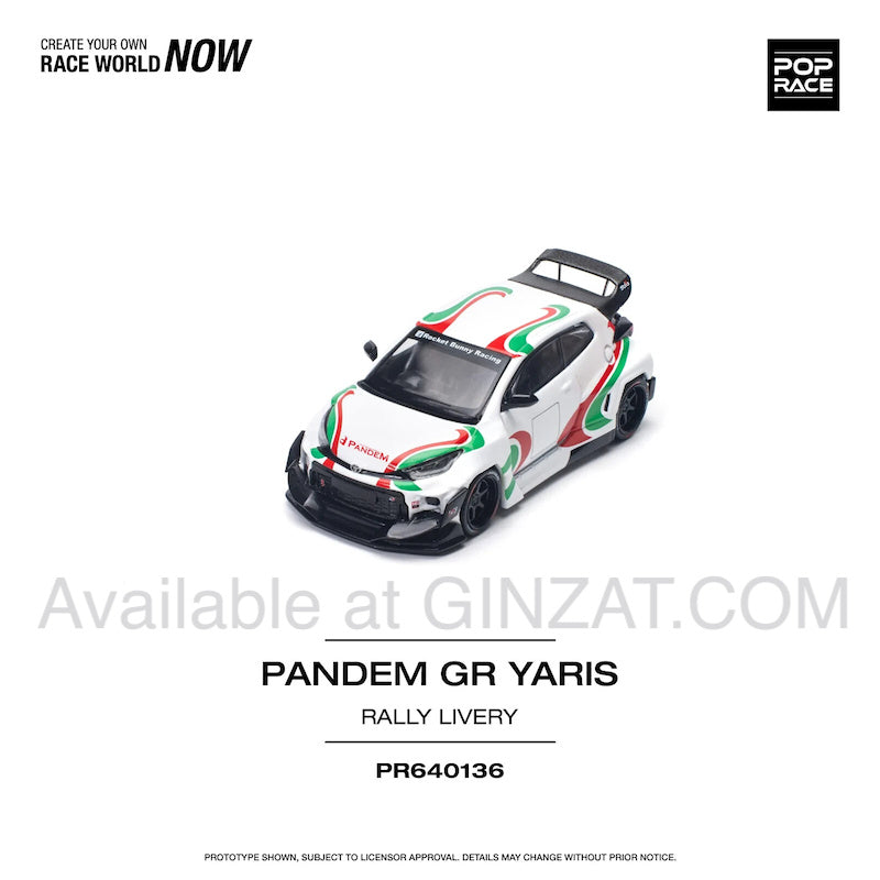 Pandem GR Yaris Rally Livery, Pop Race diecast model car