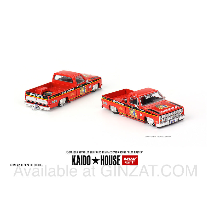 Chevrolet Silverado, Mini GT x TAMIYA x KAIDO HOUSE "Clad Buster" No. 130 diecast model car