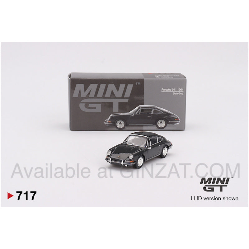 Porsche 911 1964 Slate Grey, MINI GT No.717 diecast model car