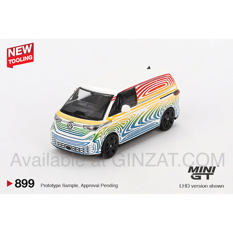 Volkswagen ID. Buzz Prototype "Rainbow" (RHD), MINI GT No.899 diecast model car