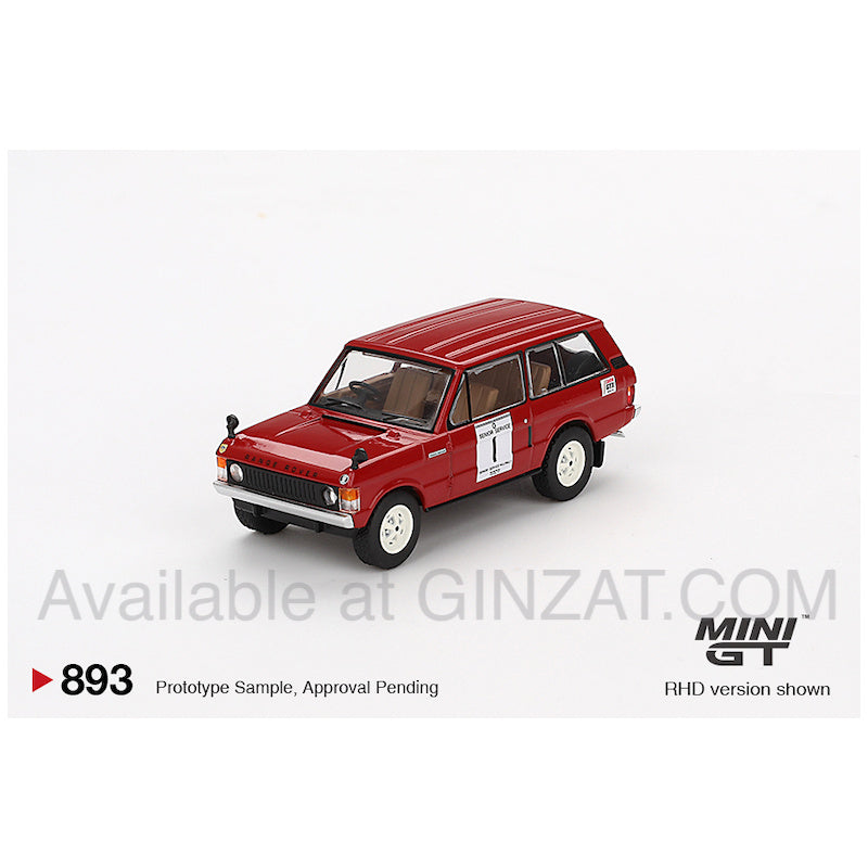 Range Rover 1971 International Hillrally Winner, Mini GT No. 893 diecast model car