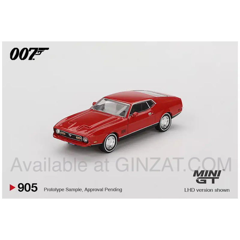 Ford Mustang Mach 1 "Diamonds Are Forever" English Packaging, Mini GT No. 905 diecast model car