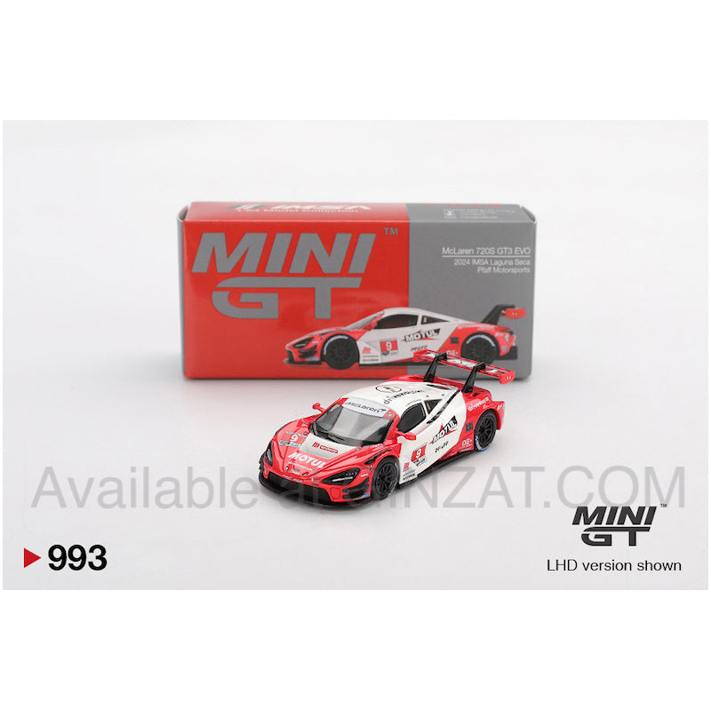 MINI GT 1/64 McLaren 720S GT3 Evo Pfaff Motorsports 2024 IMSA Laguna Seca