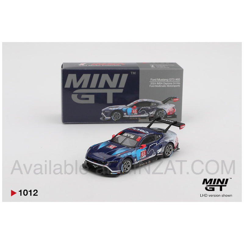 MINI GT 1/64 Ford Mustang GT3 #65 Ford Multimatic Motorsports 2024 IMSA Daytona 24 Hrs