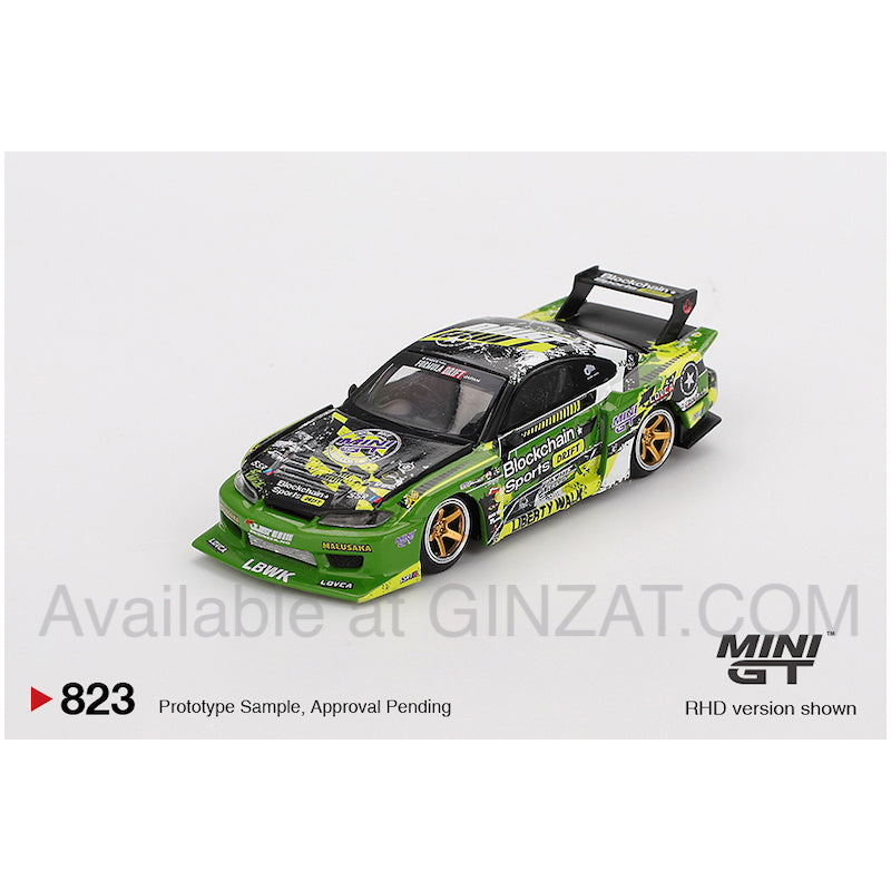 MINI GT 1/64 Nissan Silvia (S15) LB-Super Silhouette #555 V2 2024 Formula Drift Japan (Right-Hand Drive)