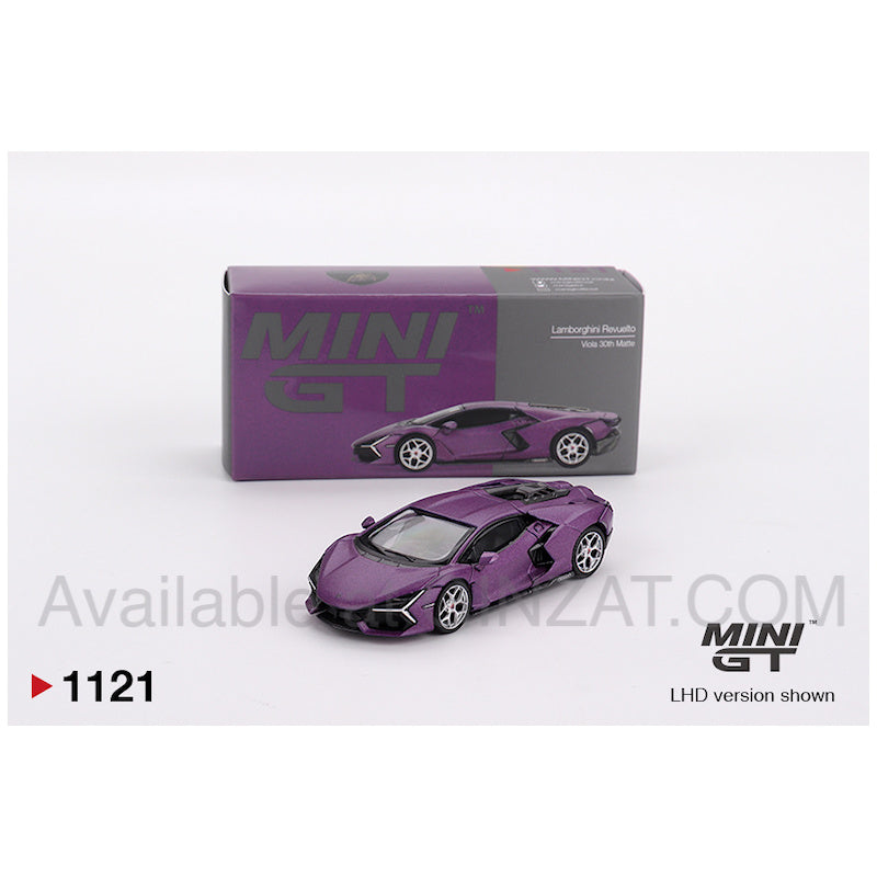 MINI GT 1/64 No. 1121 Lamborghini Revuelto Viola 30th Matte