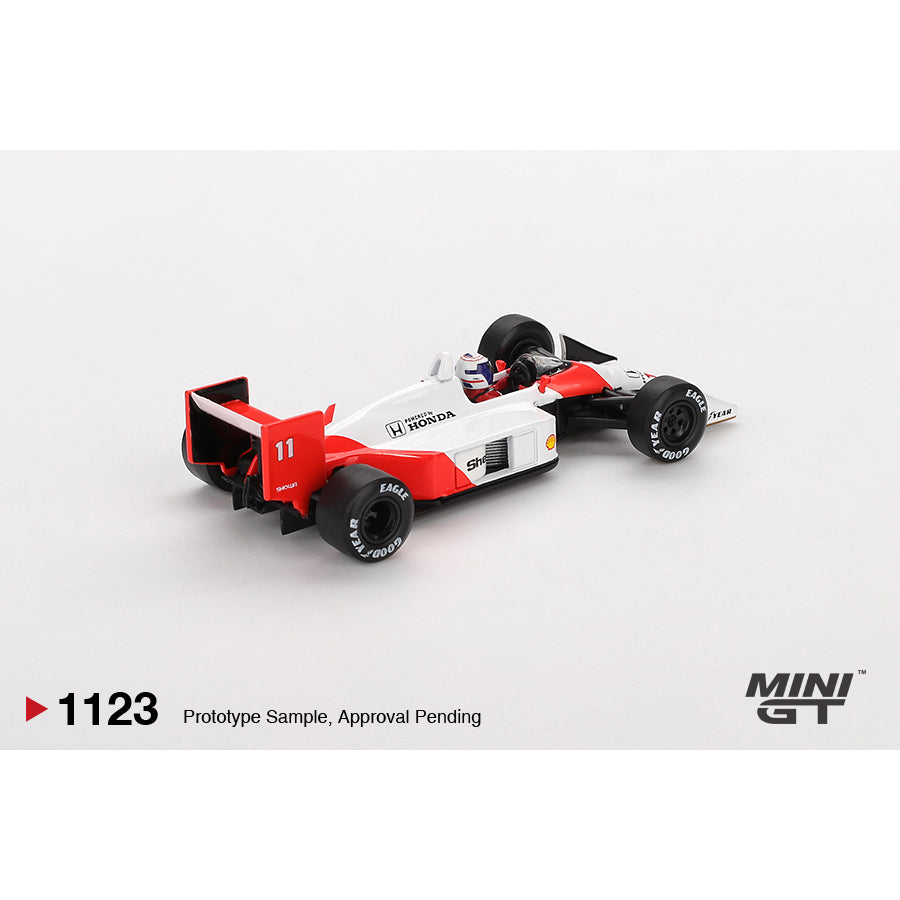MINI GT 1/64 McLaren MP4/4 #11 1988 Japanese Grand Prix 2nd Place Alain Prost MGT01123