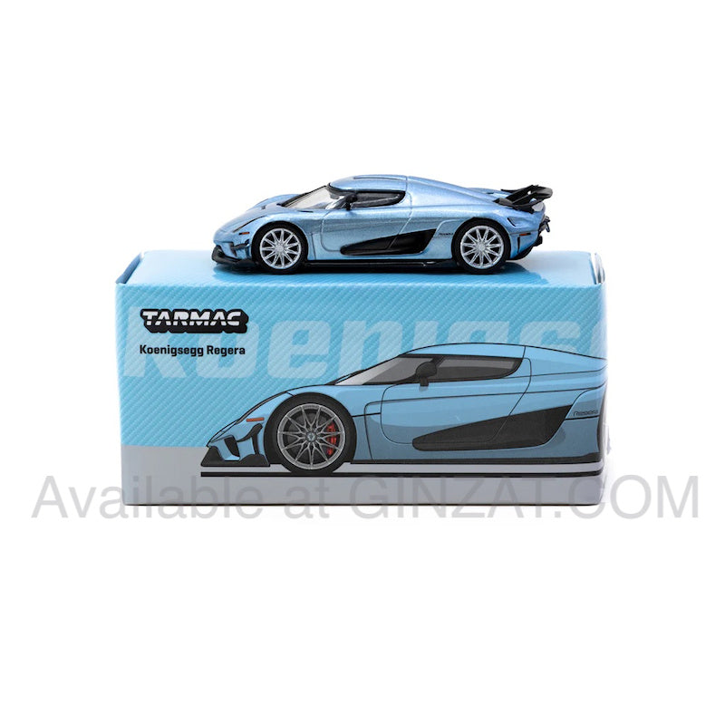 Koenigsegg Regera Light Blue Metallic, Tarmac Works diecast model car