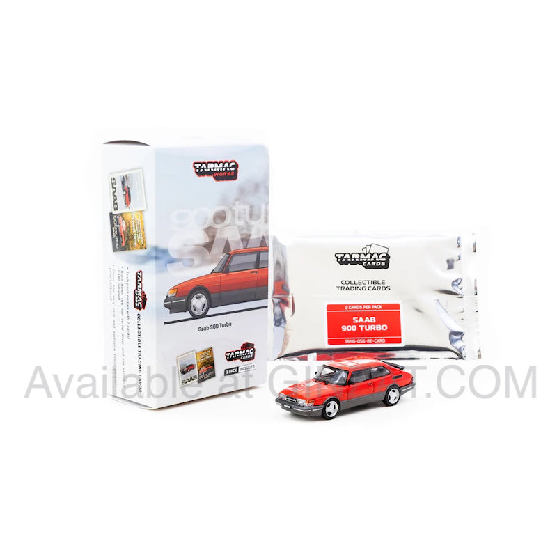Saab 900 Turbo Red, Tarmac Works diecast model car