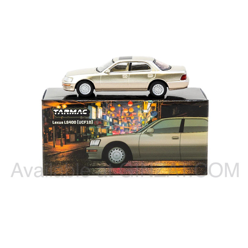 Lexus LS400 (UCF10) Champagne Beige Metallic, Tarmac Works 1/64 diecast model car