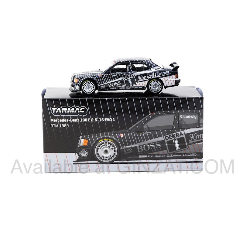 Mercedes-Benz 190E 2.5-16 EVO1 DTM 1989 Klaus Ludwig, Tarmac Works 1/64 diecast model car