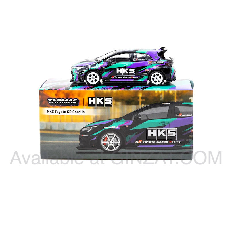 HKS Toyota GR Corolla HKS Livery, Tarmac Works diecast model car