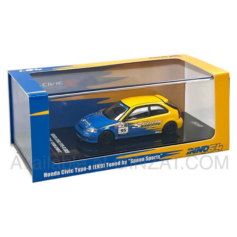 Honda Civic Type-R (EK9) Tuned by SPOON SPORTS, INNO64 1/64 diecast model car