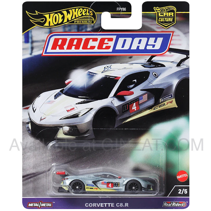 Corvette C8.R , Hot Wheels Premium (Race Day) diecast model car