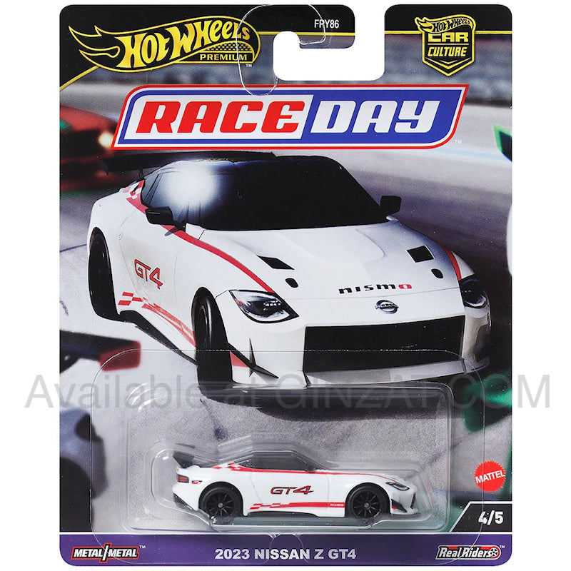 2023 Nissan Z GT4, Hot Wheels Premium (Race Day) diecast model car