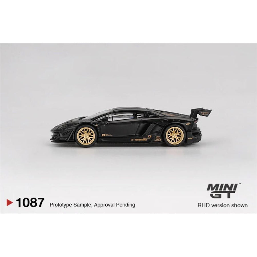 MINI GT 1087 LB WORKS Lamborghini Aventador Limited Edition Matte Black