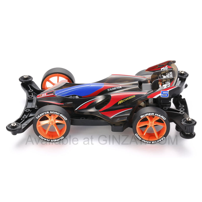 Tamiya Mini 4WD Special Project Items (Parts) SUPER X REINFORCED CHASSIS SET (RED/BLACK)