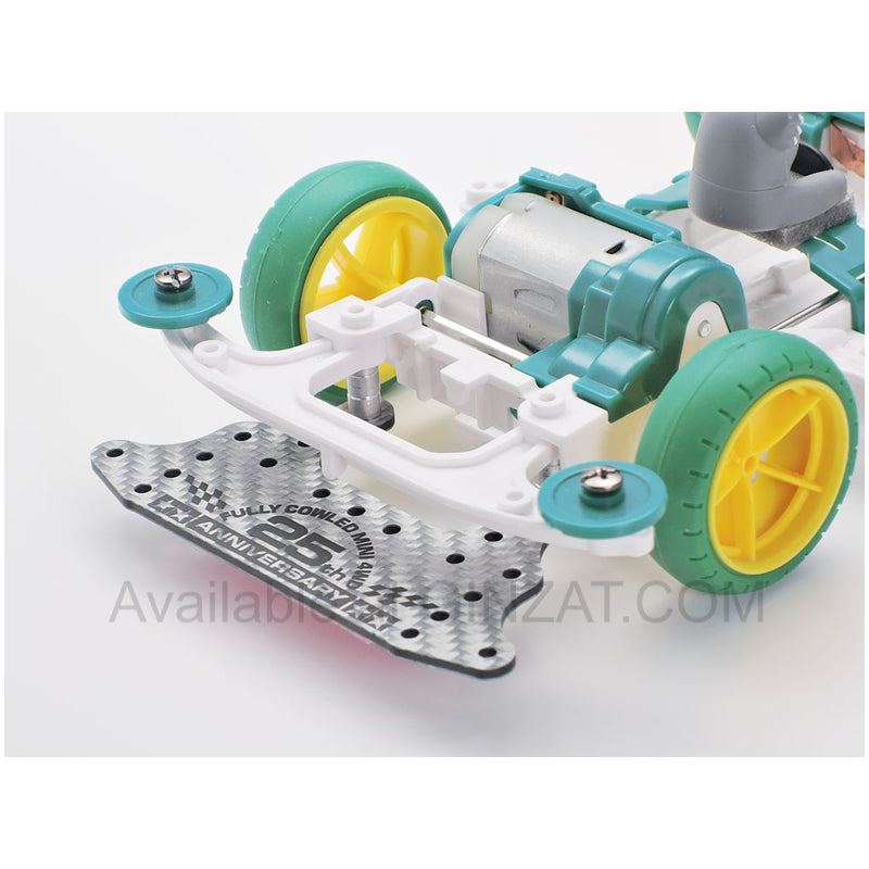 Tamiya Mini 4WD Special Project Items (Parts) 17mm ALUMINUM BALL-RACE ROLLERS (DISH TYPE) w/PLASTIC RINGS (RED)