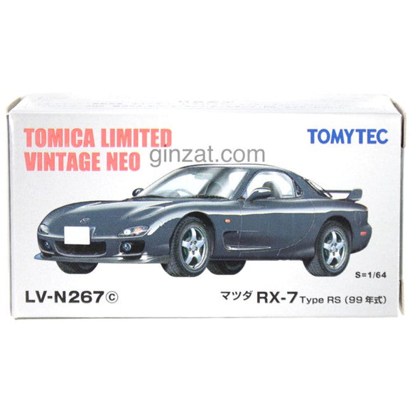 Mazda RX-7 Type RS ‘99 (Black), Tomica Limited Vintage Neo diecast model car 1/64 LV-N267c