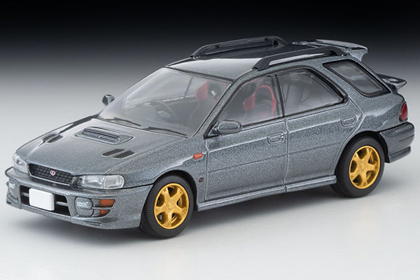 SUBARU Impreza Pure Sport Wagon WRX Sti Version V Gray 1998, Tomytec Tomica Limited Vintage Neo diecast model car LV-N281b