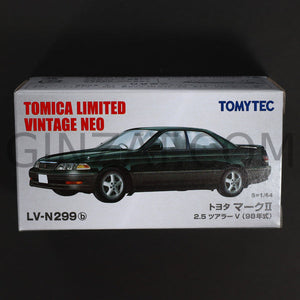 Toyota Mark II 2.5 Tourer V (Dark Green/Grey) 1998, Tomica Limited Vintage Neo diecast model car LV-N299b