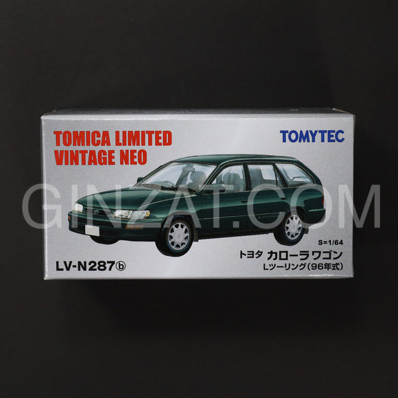 Toyota Corolla Wagon L Touring Green 1996, Tomytec Tomica Limited Vintage Neo diecast model car LV-N287b