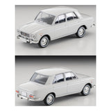 Datsun (Nissan) Bluebird 4 door 1600SSS White 1965, Tomytec Tomica Limited Vintage diecast model car LV-205a 