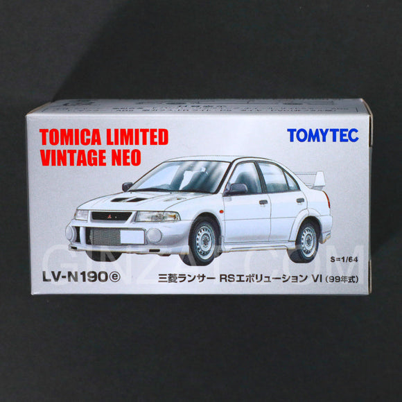 Tomica Limited Vintage Neo Mitsubishi Lancer RS Evolution VI (White) LV-N190e