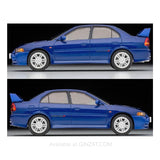 Mitsubishi Lancer GSR Evolution IV Blue, Tomytec Tomica Limited Vintage Neo diecast model car LV-N186e