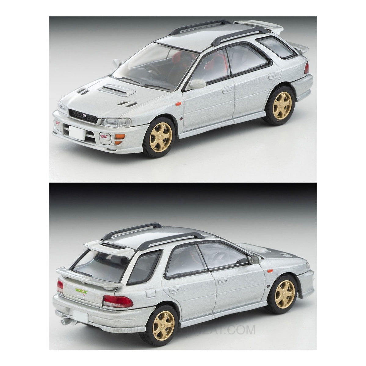 Subaru Impreza Pure Sport Wagon WRX STi Ver.V (Silver) 1998, Tomica Limited Vintage NEO: LV-N281c