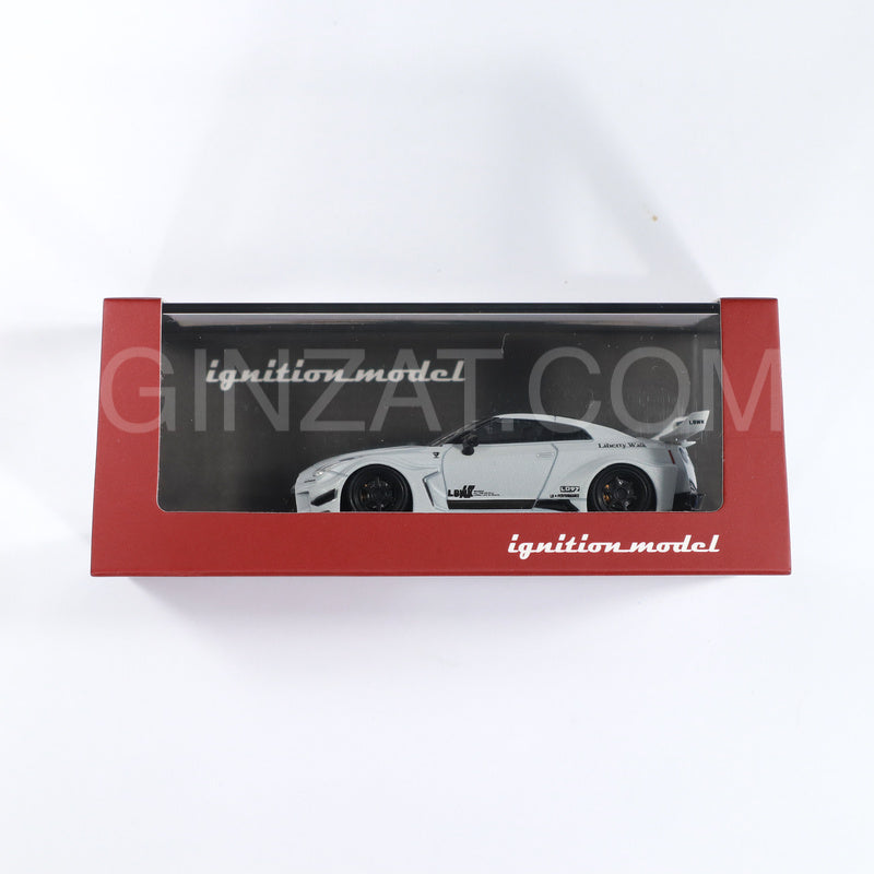 NISSAN 35GT-RR LB Works Matte Pearl White, Ignition Model diecast model car