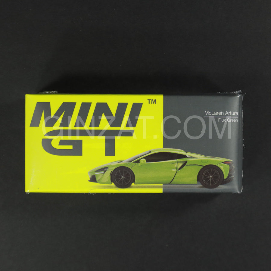 McLaren Artura Flux Green, Mini GT No. 496 diecast model car
