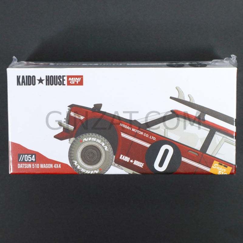 Datsun 510 Wagon 4X4 Surf Safari RS V2, Mini GT x Kaido house 054 diecast model car