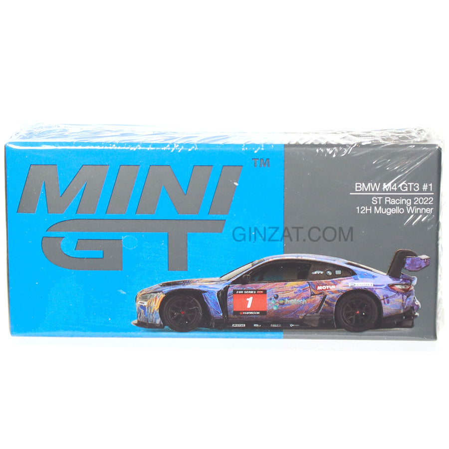 BMW M4 GT3 #1 ST Racing 2022 12hr Mugello Winner, Mini GT No.439 diecast model car