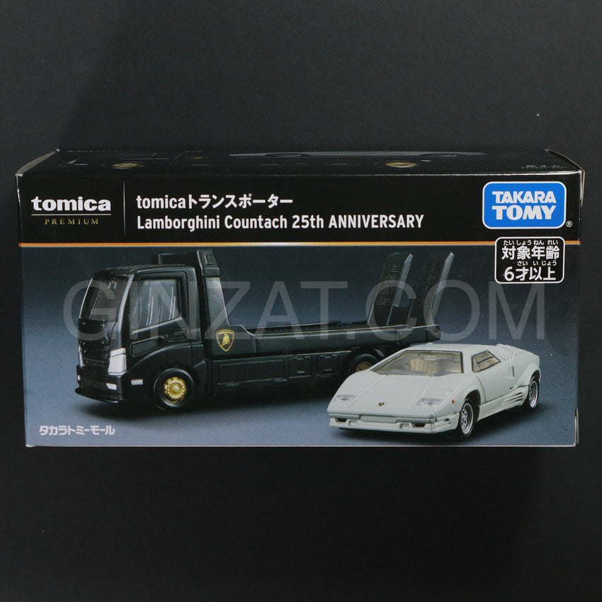 Tomica Premium Tomica Transporter Lamborghini Countach (White) 25th Anniversary